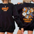 Booey Season Halloween Blue Dog Unisex Soft Tee | Pumpkin Blue Dog Funny Season  Shirt - Hoodie