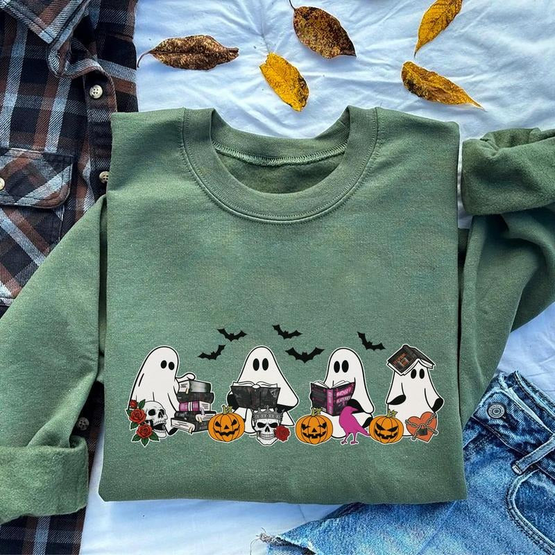Bookish Ghosts Dark Romance Sweatshirt, The Ritual Inspired Sweater, Ghost Book Sweatshirt, Haunting Adeline Sweater,...