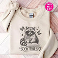 Booktrovert Sweatshirt, Book Lover Shirt, Reading Sweater, Reading Shirt, Raccoon Sweatshirt, Funny Raccoon Sweater,...