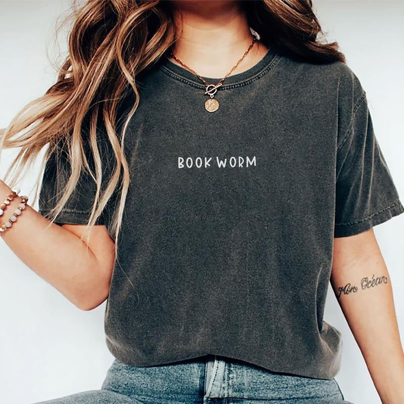 Bookworm Shirt, Bookish Graphic Women Tee, Book Nerd Printed Unisex Shirt, Librarian T-Shirt, Shirt for Book Lovers, Book...