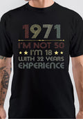 Born In 1971 Experience T-Shirt Hoodie, Sweatshirt | PureTeeCo.com