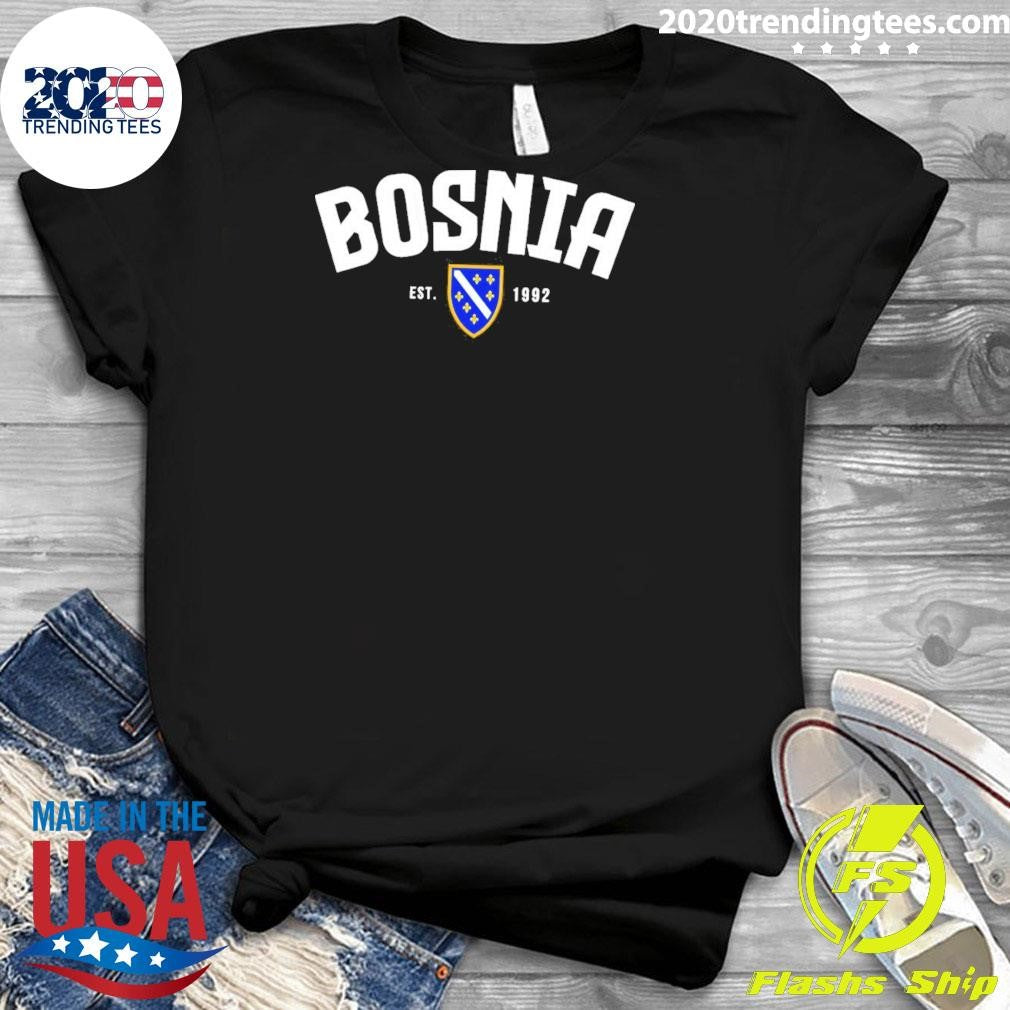 Bosnia Herzegovina est 1992 flag shirt
