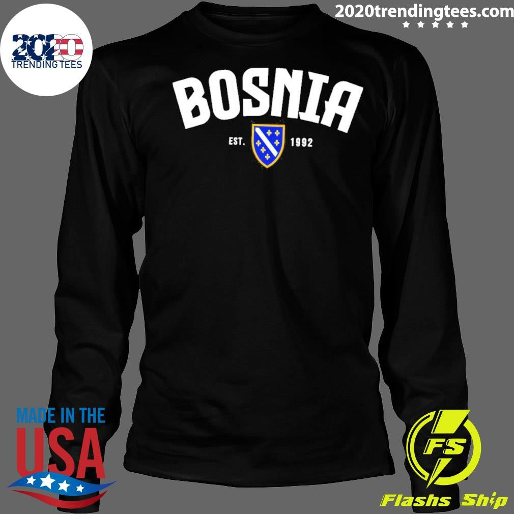 Bosnia Herzegovina est 1992 flag shirt