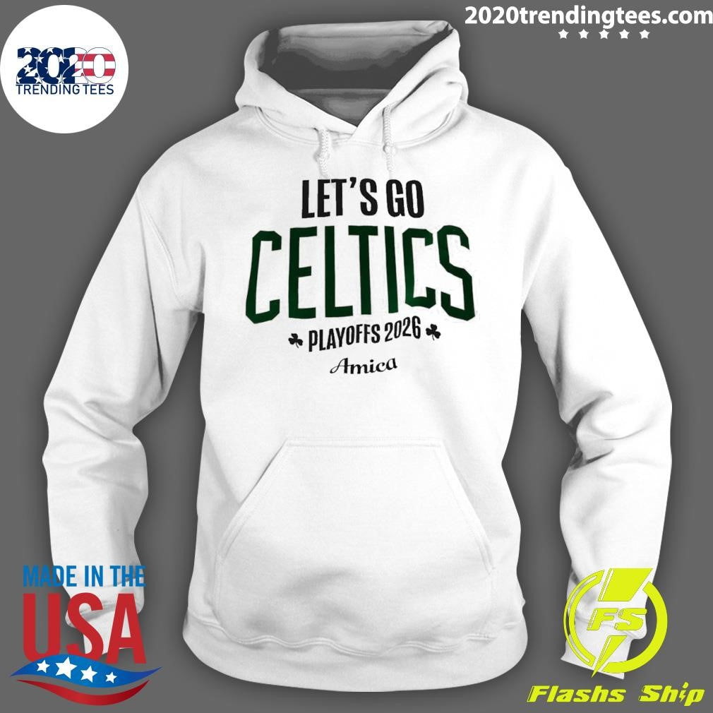Boston Celtics Basketball Let’s Go Celtics Playoffs 2026 Amica Shirt