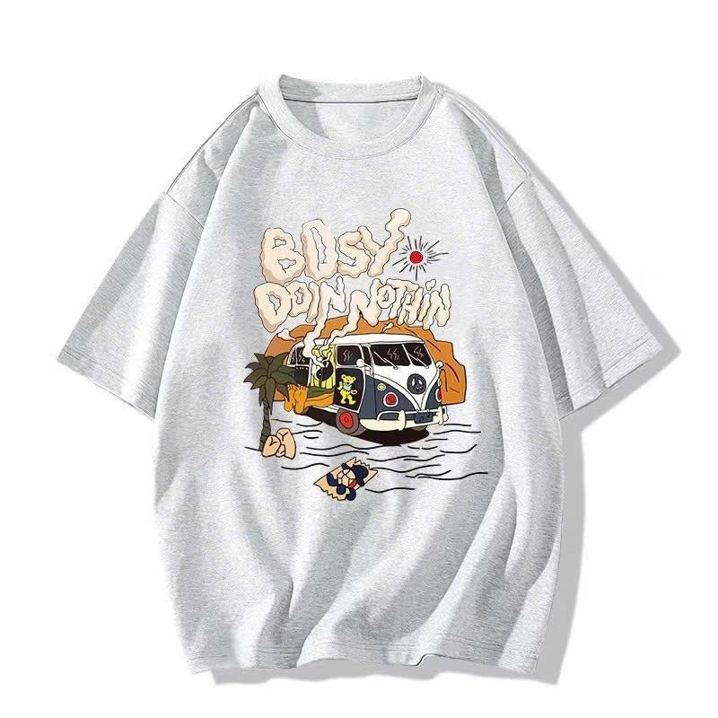 Bosy Dojn Nothin Shirt, Cartoon Shirt, Gift Tee, Relaxation TShirt Hoodie, Sweatshirt | PureTeeCo.com