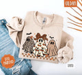 Boujee Ghost Trio Sweatshirt, Trendy Women's Halloween Sweater T-Shirts, Hoodie | PureTeeCo.com