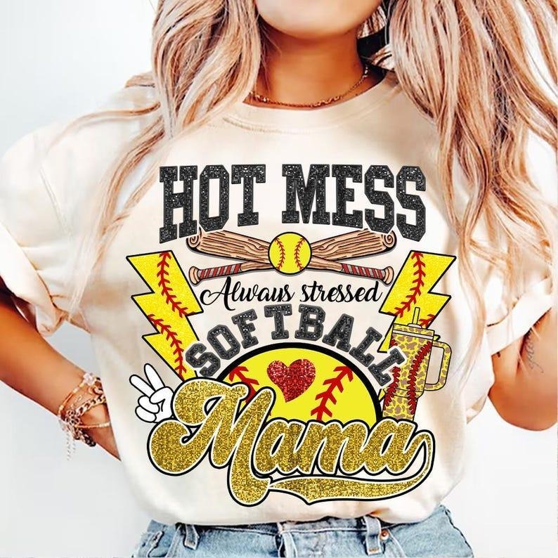 Boujee Softball Mama tshirt, Game Day tshirt, Sports Softball Mom T-Shirt Hoodie, Sweatshirt | PureTeeCo.com