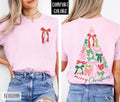 Bow Christmas Tree Shirt Comfort Colors, Trendy Women's Tshirt Hoodie, Sweatshirt | PureTeeCo.com
