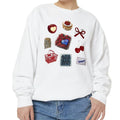 Bow Sweatshirt Y2k Sweatshirt, Berry Trendy Graphic, Bow Sweatshirt, Trendy Crewneck, Cherry Sweatshirt, Cherry Ribbon...