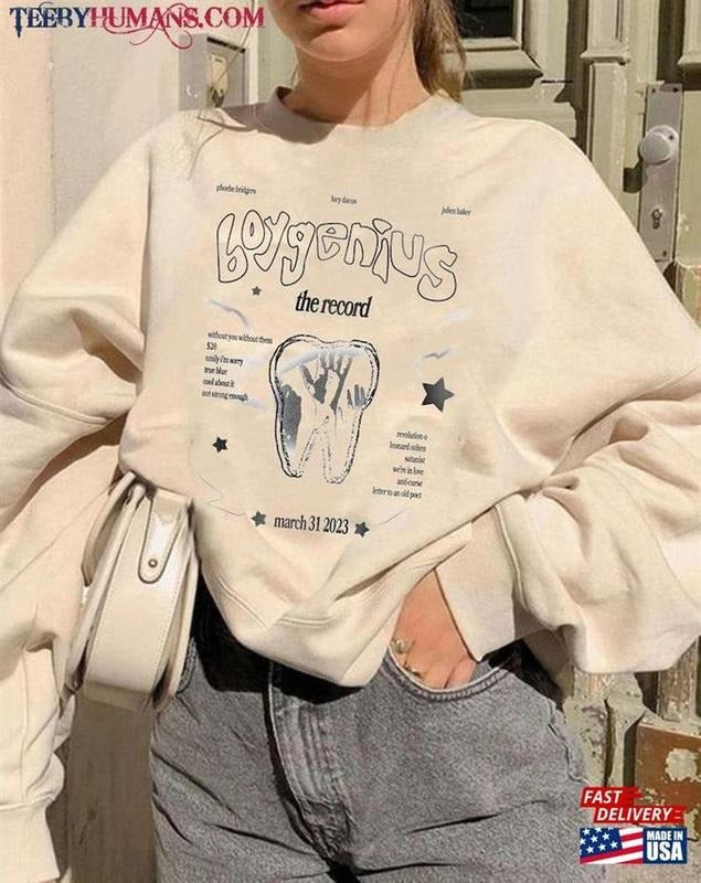 Boygenius Sweatshirt Reset Tour 2023 Sweatshirt Band T-Shirts, Hoodie | PureTeeCo.com