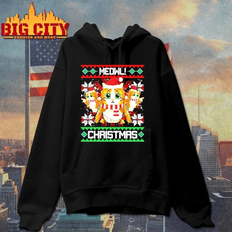 Brainrot Meowl christmas ugly shirt