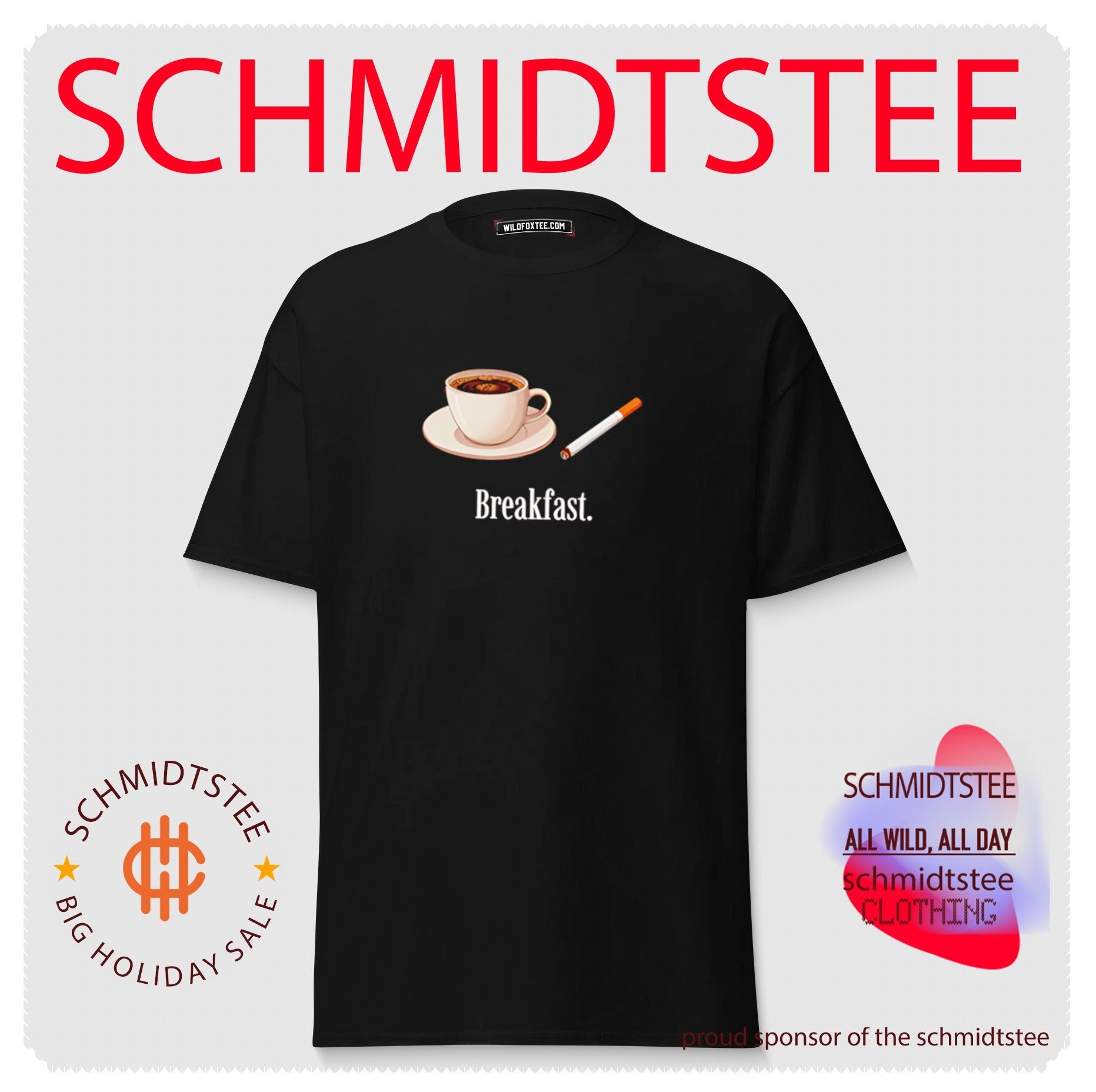 Breakfast coffee and cigarettes shirt