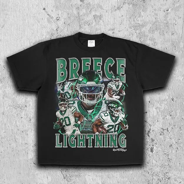 Breece "Lightning" Hall Legacy Tee | Vintage Tee | Men's Graphic T-Shirt | Gift For Fan Hoodie, Sweatshirt | PureTeeCo.com