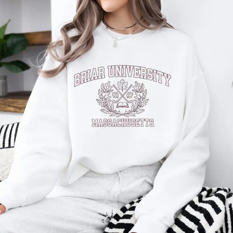 Briar University Sweatshirt, Off Campus Hoodie,  Romantasy, Bookish Clothing, BookTok Merch, Perfect for Book Lovers,...