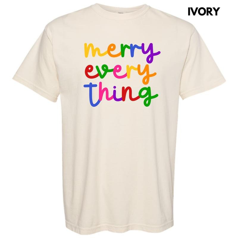 Bright Merry Everything Comfort Colors T-Shirt 'NLB' Hoodie, Sweatshirt | PureTeeCo.com