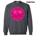 Bright Pink FAKE Glitter Happy Face Sweatshirt 'NLB' T-Shirts, Hoodie | PureTeeCo.com