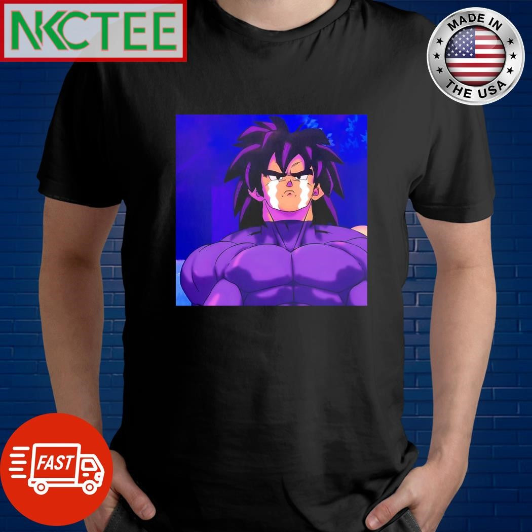 Broly on Beerus Planet cries shirt