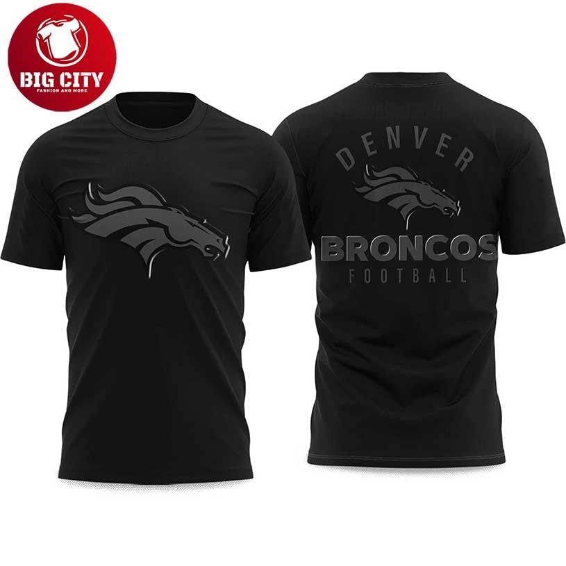 Broncos Back In Black 2025 Two Sided Shirt