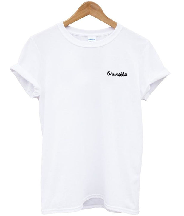 Brunette Font Tshirt Hoodie, Sweatshirt | PureTeeCo.com