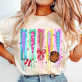 Brushstroke Baseball Mama Tee, Coquette Sporty Mom Shirt, Game Ready Outfit Hoodie, Sweatshirt | PureTeeCo.com