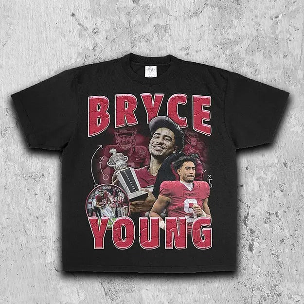 Bryce Young Alabama Tee | Vintage Tee | Men's Graphic T-Shirt | Gift For Fan Hoodie, Sweatshirt | PureTeeCo.com
