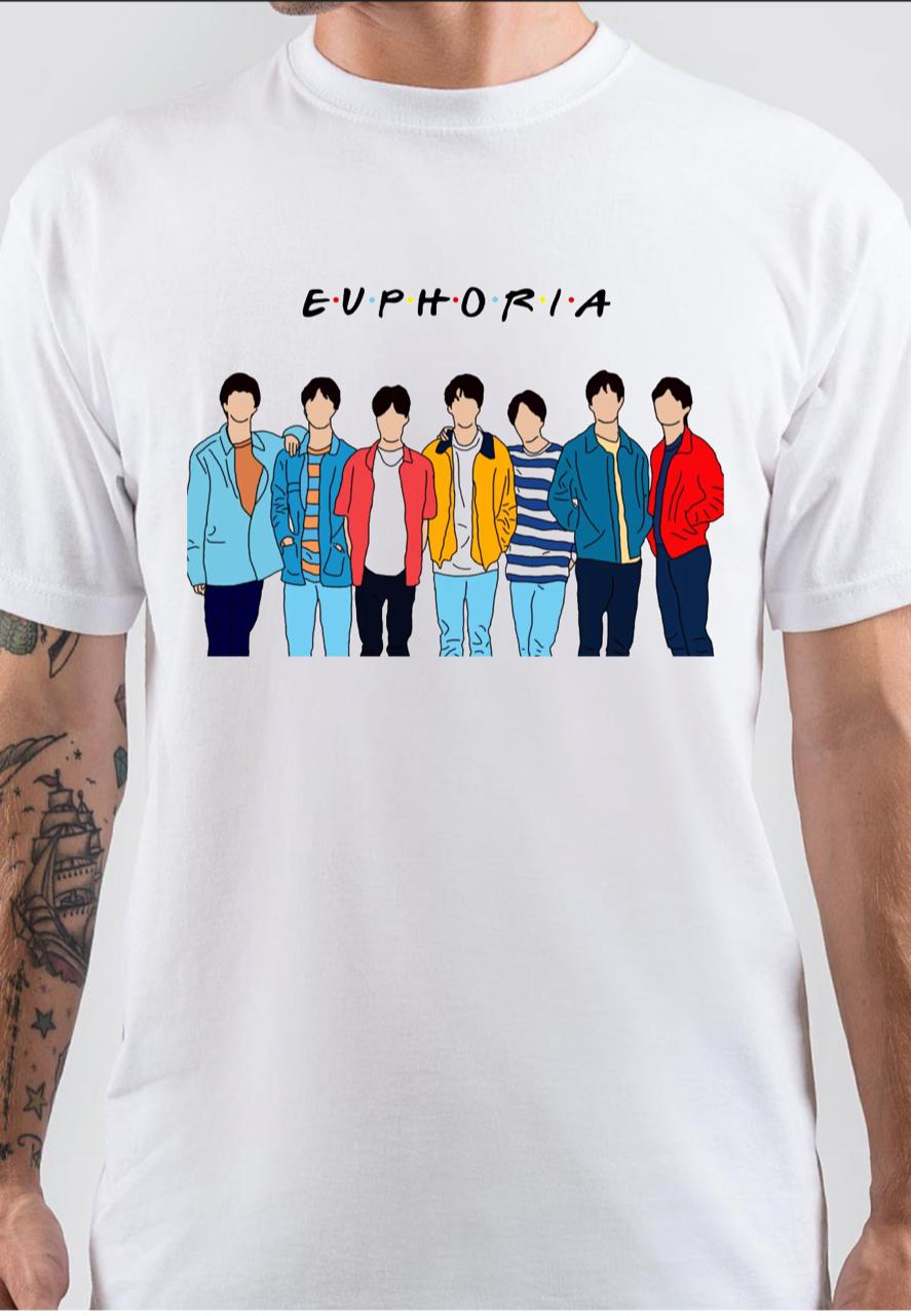 Bts White T-Shirt Hoodie, Sweatshirt | PureTeeCo.com