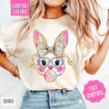 Bubble Bunny Shirt Comfort Colors, Easter Tshirt, Trendy Bunny Women's Tee, Gift for Her Hoodie, Sweatshirt | PureTeeCo.com
