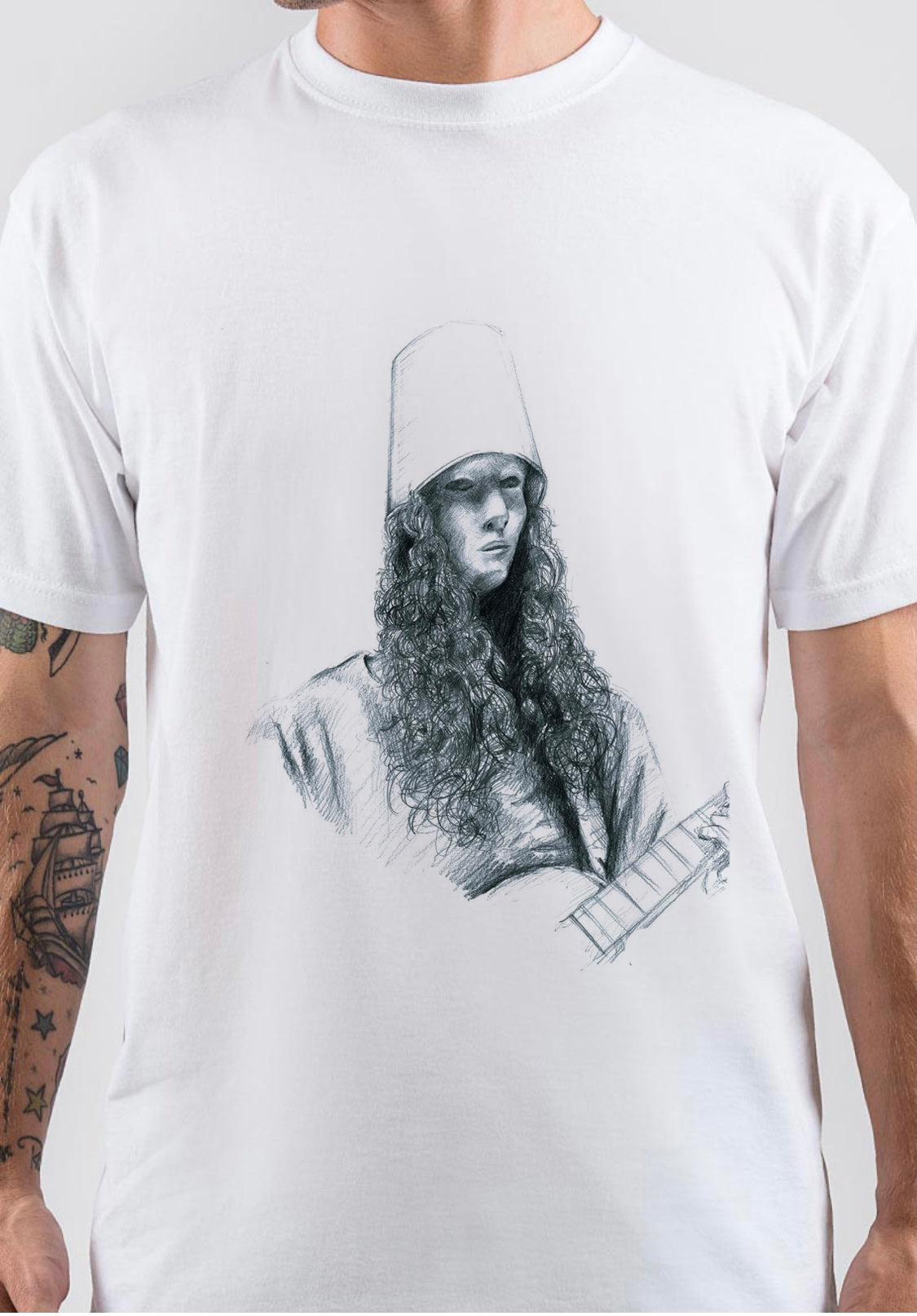 Buckethead Art T-Shirt Style007 Hoodie, Sweatshirt | PureTeeCo.com