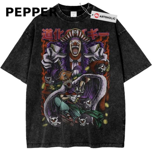 Buggy T-Shirt, One Piece Shirt, Anime Shirt, Vintage Graphic Tee