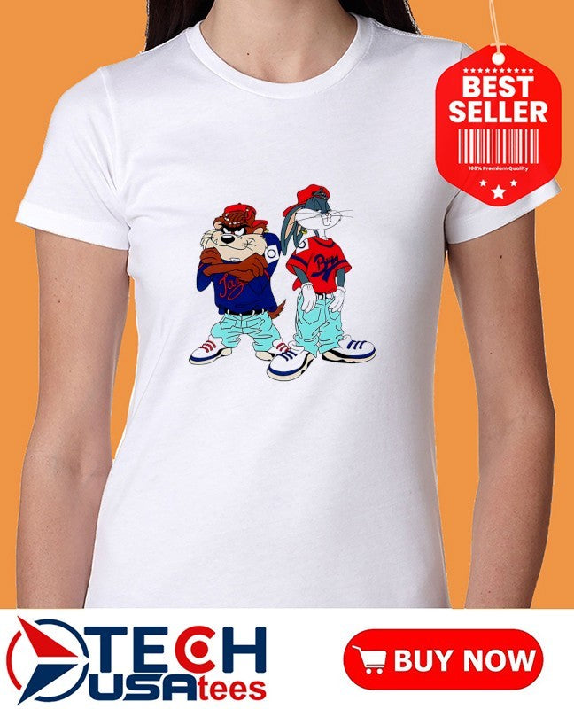 Bugs Bunny and Taz Rasta Kriss Kross shirt