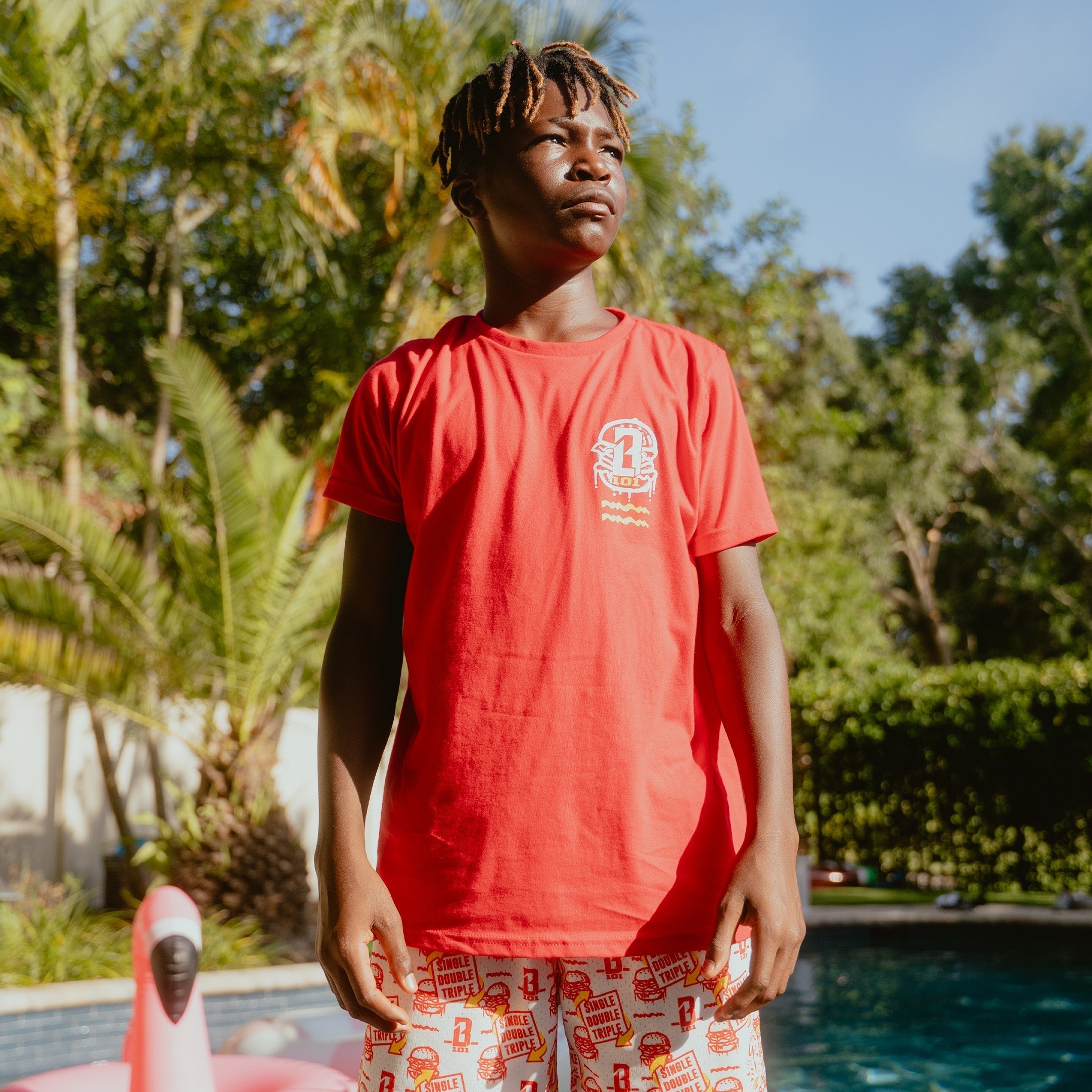 Burger Youth Tee Hoodie, Sweatshirt | PureTeeCo.com (Image 5)