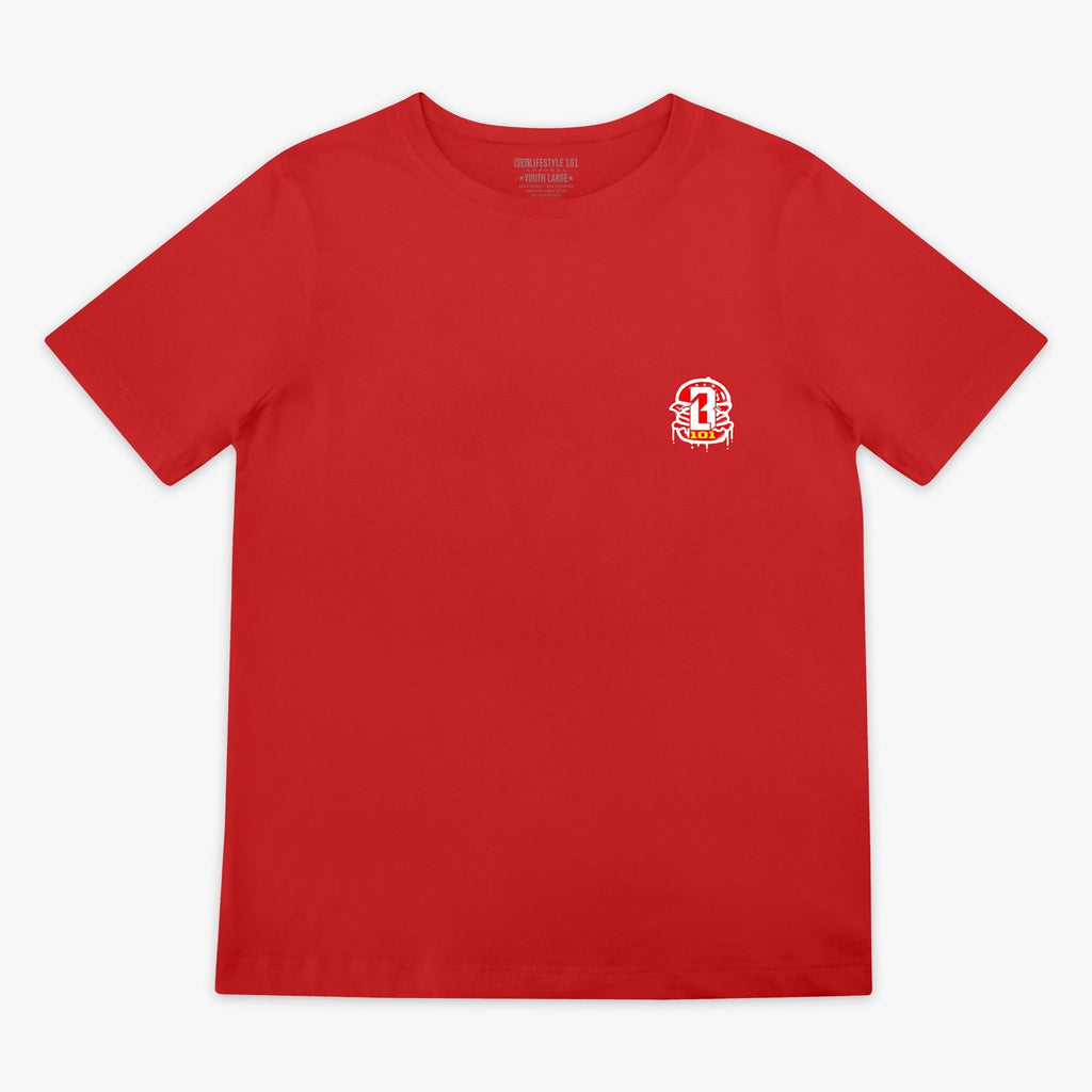 Burger Youth Tee Hoodie, Sweatshirt | PureTeeCo.com (Image 2)