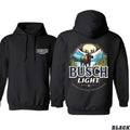 Busch Light Hoodie - Adventure-Ready Design Featuring Majestic Mountain and Moose Graphic, camo country hoodies, Perfect...