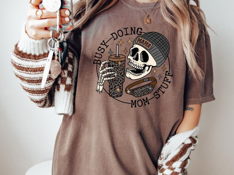 Busy Doing Mom Stuff Sweatshirt & Women's Tops T-Shirts, Hoodie | PureTeeCo.com