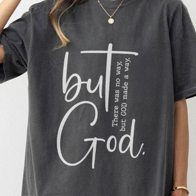 But God Shirt, Christian Shirts For Women, Christian Women T-Shirt, Jesus Shirt, Religion Shirt, Religious TShirt, Bible...
