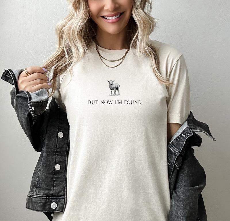 But Now I'm Found Christian T-shirt, Christian Gift, Retro Jesus Tee Hoodie, Sweatshirt | PureTeeCo.com