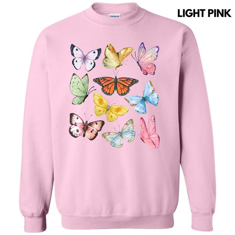 Butterfly In The Sky Sweatshirt 'NLB' T-Shirts, Hoodie | PureTeeCo.com