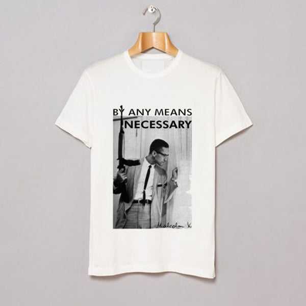 By Any Means Necessary Malcolm X Inspired T-Shirt Hoodie, Sweatshirt | PureTeeCo.com