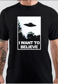 I Want To Believe UFO Alien T-Shirt Hoodie, Sweatshirt | PureTeeCo.com