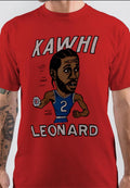 LA Clippers Kawhi Leonard Red T-Shirt Hoodie, Sweatshirt | PureTeeCo.com