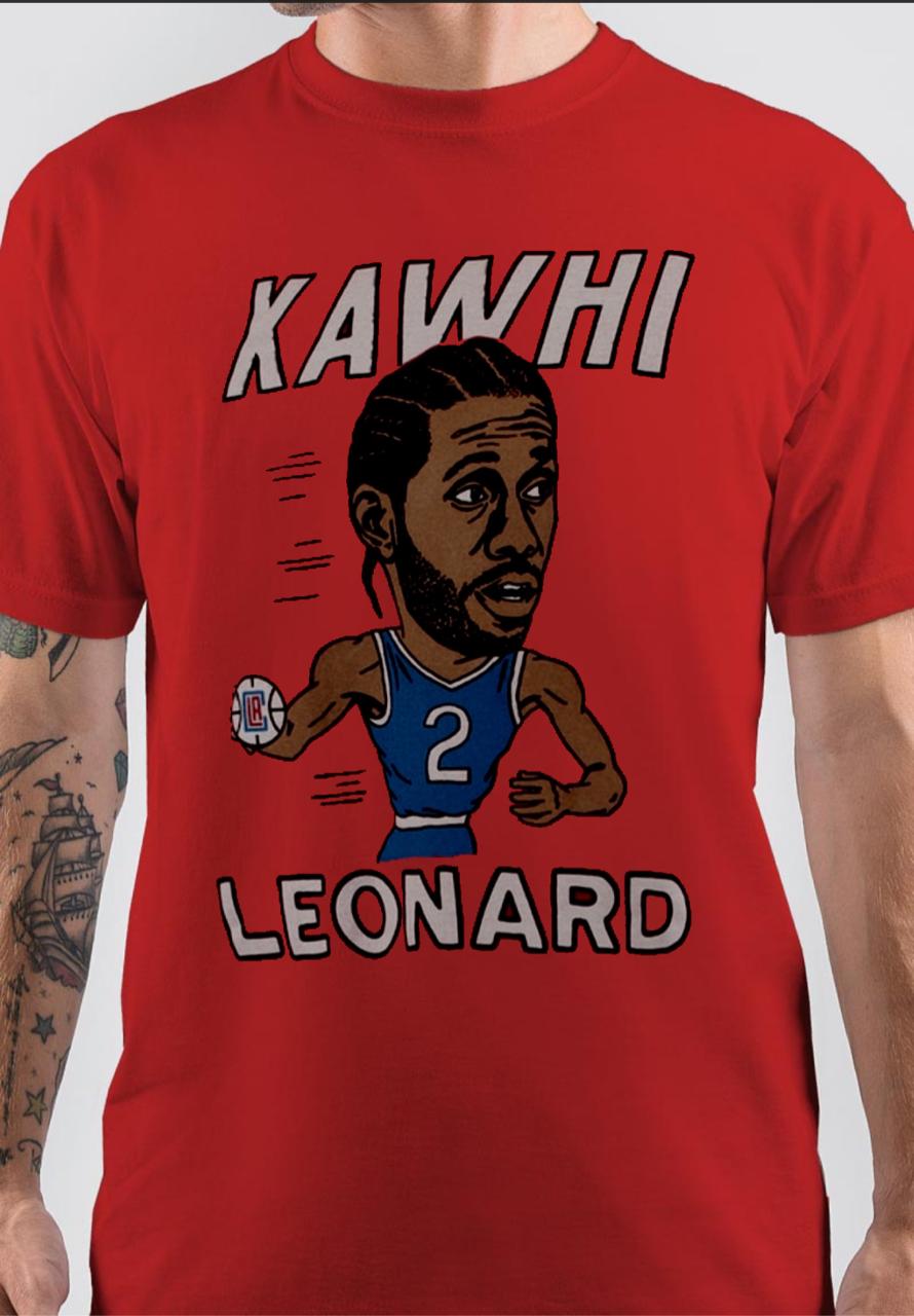LA Clippers Kawhi Leonard Red T-Shirt Hoodie, Sweatshirt | PureTeeCo.com