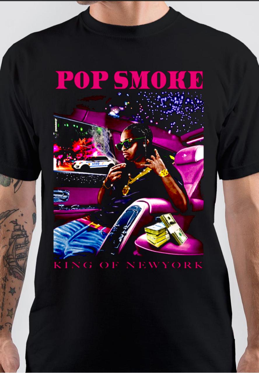Pop Smoke King Of New York Vlone T-Shirt Hoodie, Sweatshirt | PureTeeCo.com