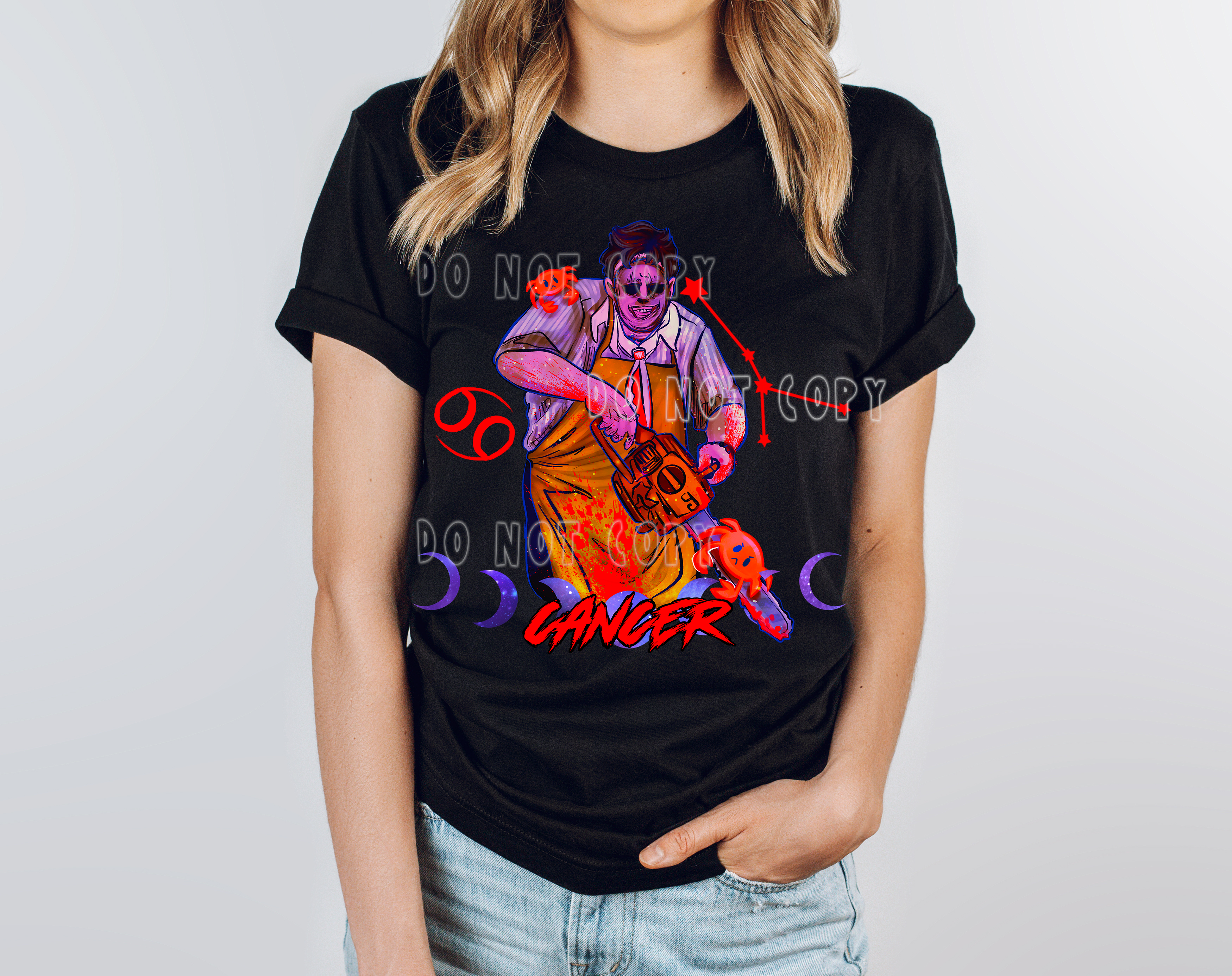 HORRORSCOPES-CANCER TEE Hoodie, Sweatshirt | PureTeeCo.com (Image 1)