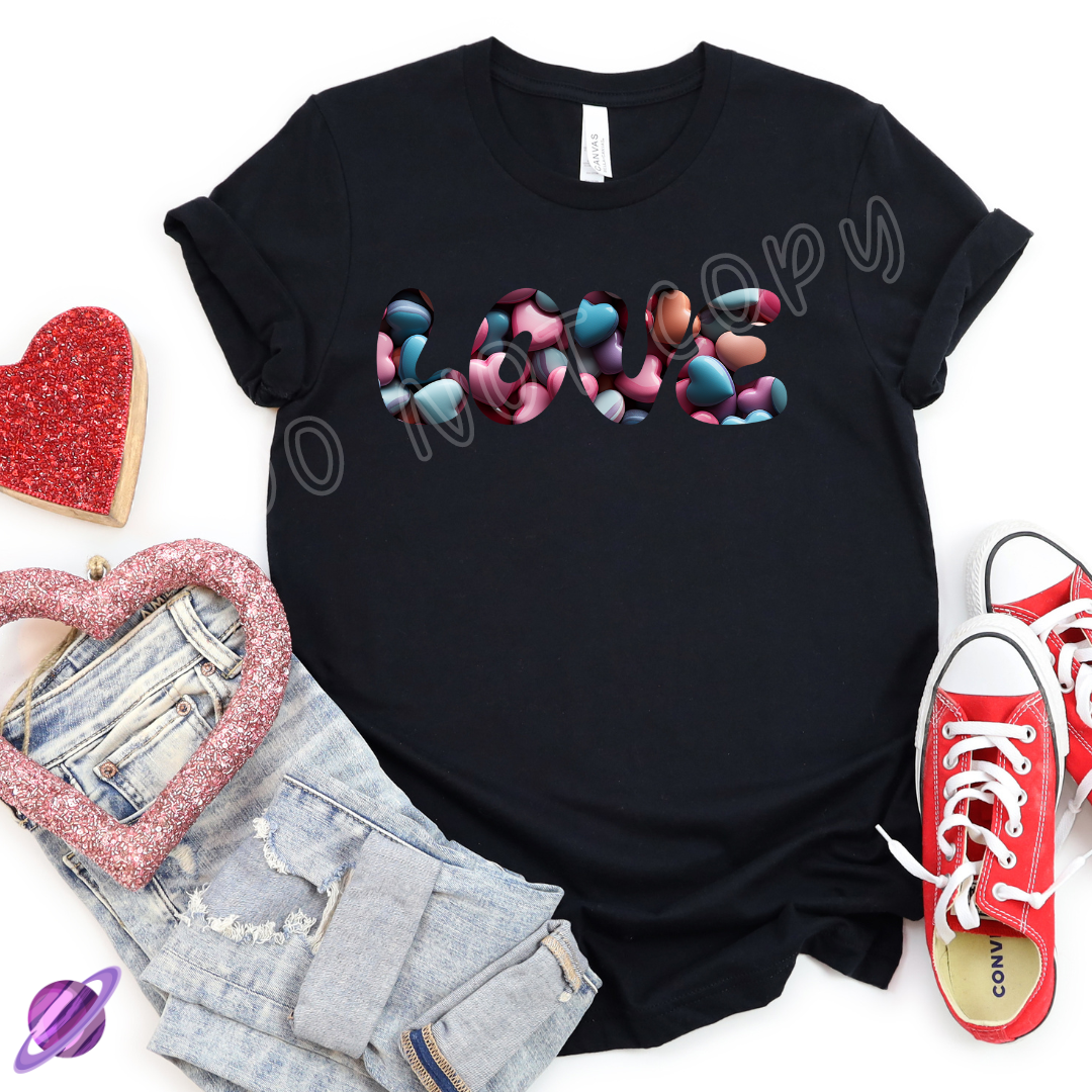 CANDY HEARTS - VALENTINE RUN 1-UNISEX TEE Hoodie, Sweatshirt | PureTeeCo.com (Image 1)