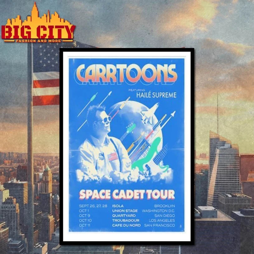 CARRTOONS Space Cadet Tour 2026 Poster shirt