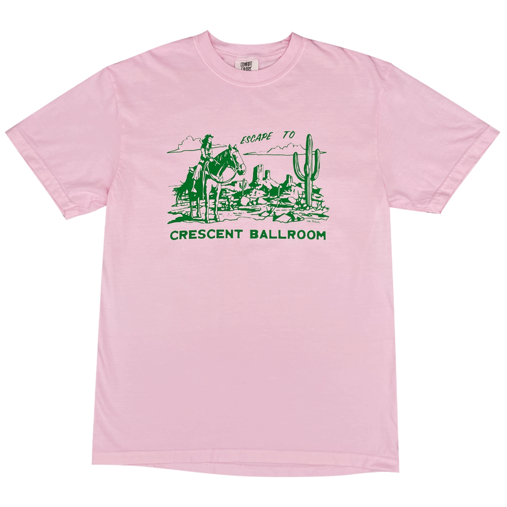 Escape to.. Pink T-Shirt Hoodie, Sweatshirt | PureTeeCo.com (Image 1)
