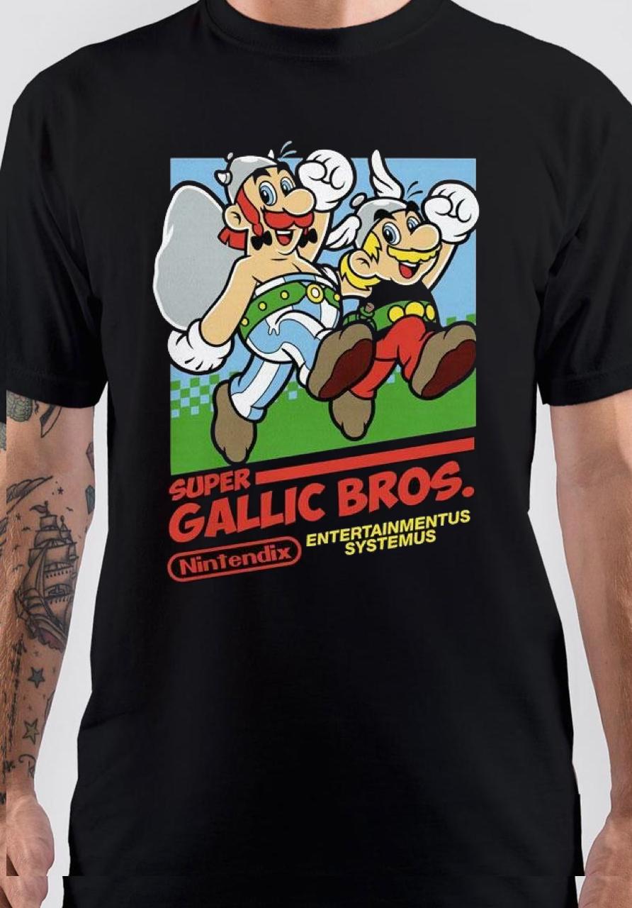 Asterix Black T-Shirt Hoodie, Sweatshirt | PureTeeCo.com