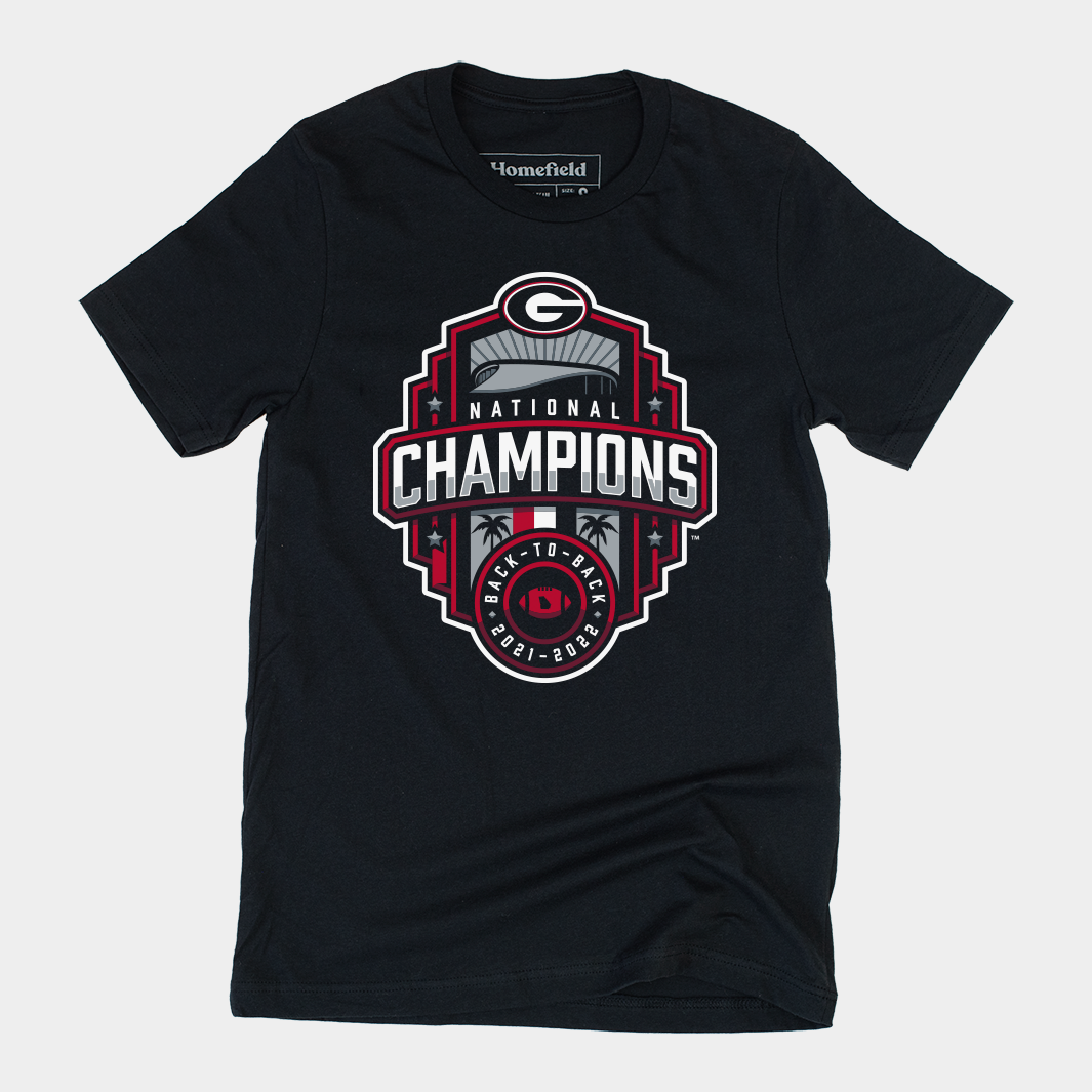Georgia 2022 National Champions Tee Style001 Hoodie, Sweatshirt | PureTeeCo.com