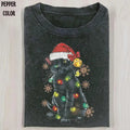 CHRISTMAS CAT SHIRT, CHRISTMAS Tee, CHRISTMAS Vintage graphic 90' Graphic tee Womenswear Top Hoodie, Sweatshirt