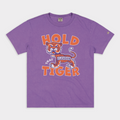 Clemson "Hold That Tiger" Vintage Heavyweight Tee Hoodie, Sweatshirt | PureTeeCo.com (Image 1)